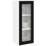 Casa si Gradina - Mobilier - Comode si corpuri - Corpuri bucatarie - Dulap suspendat de bucatarie cu raft Negru 40 x 31 x 100 cm - Infinity.ro