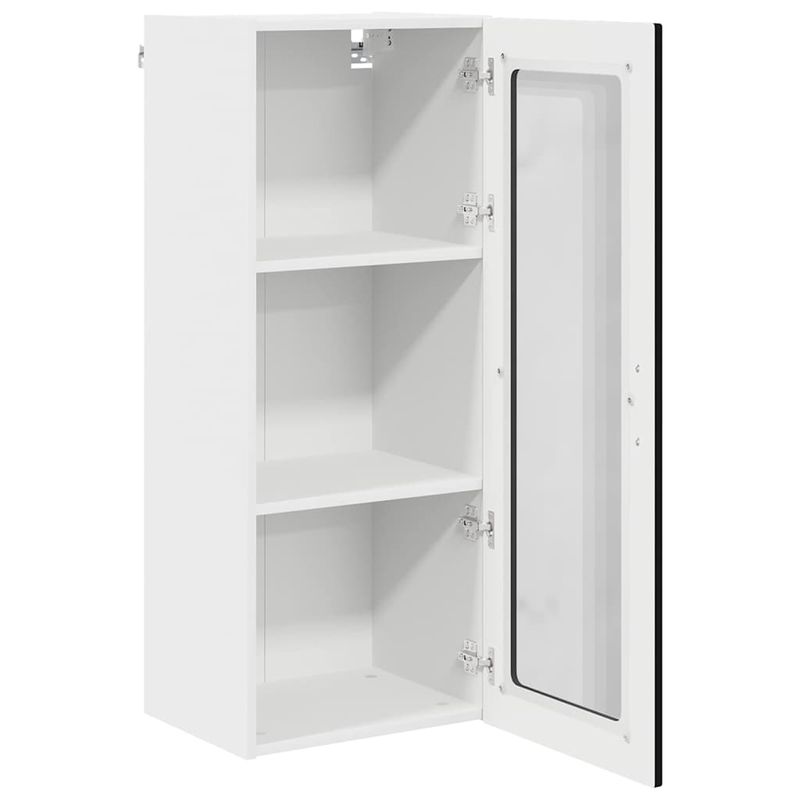Casa si Gradina - Mobilier - Comode si corpuri - Corpuri bucatarie - Dulap suspendat de bucatarie cu raft Negru 40 x 31 x 100 cm - Infinity.ro