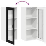 Casa si Gradina - Mobilier - Comode si corpuri - Corpuri bucatarie - Dulap suspendat de bucatarie cu raft Negru 40 x 31 x 100 cm - Infinity.ro