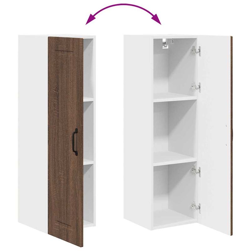 Casa si Gradina - Mobilier - Comode si corpuri - Corpuri bucatarie - Dulap suspendat de bucatarie Stejar inchis 30 x 31 x 100 cm - Infinity.ro