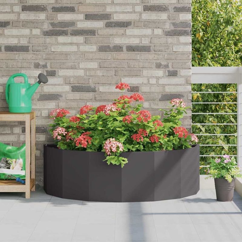 Casa si Gradina - Gradinarit si plante - Plante si ghivece - Ghivece si suporturi - Jardiniera Negru 120 x 60 x 35 cm Otel - Infinity.ro