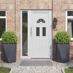 Casa si Gradina - Gradinarit si plante - Plante si ghivece - Ghivece si suporturi - Jardiniera 2 pcs Antracit 50 x 50 x 75 cm Otel - Infinity.ro