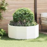 Casa si Gradina - Gradinarit si plante - Plante si ghivece - Ghivece si suporturi - Jardiniera Alb 120 x 120 x 50 cm Otel - Infinity.ro