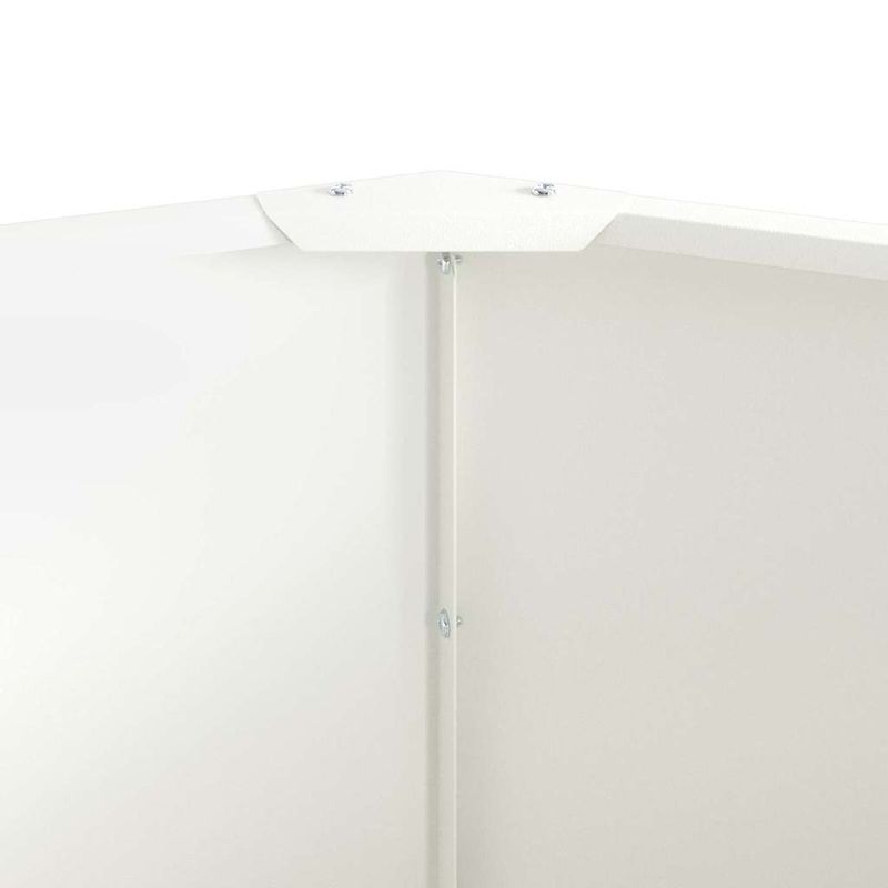 Casa si Gradina - Gradinarit si plante - Plante si ghivece - Ghivece si suporturi - Jardiniera Alb 120 x 120 x 50 cm Otel - Infinity.ro