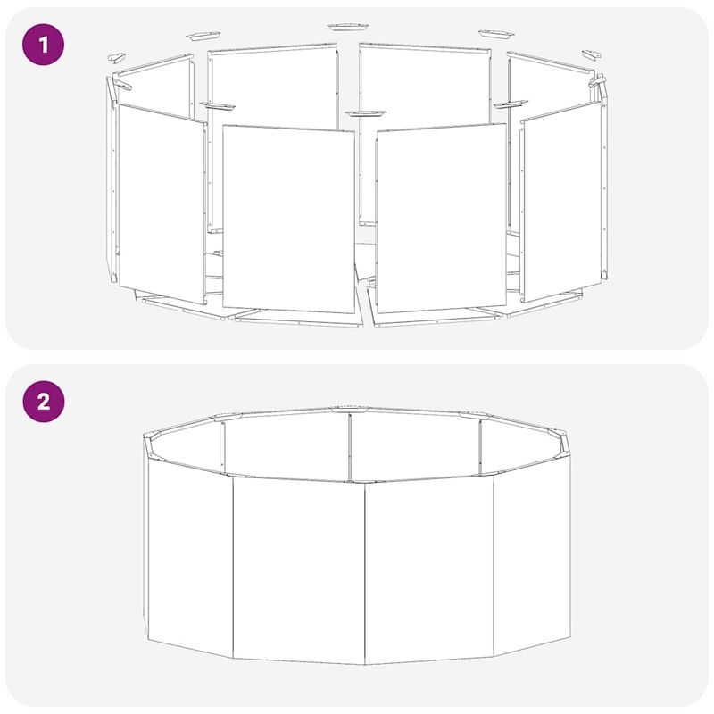 Casa si Gradina - Gradinarit si plante - Plante si ghivece - Ghivece si suporturi - Jardiniera Alb 120 x 120 x 50 cm Otel - Infinity.ro