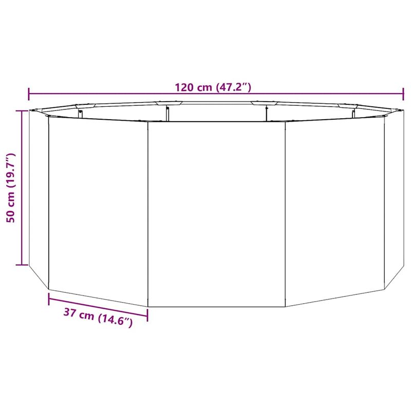 Casa si Gradina - Gradinarit si plante - Plante si ghivece - Ghivece si suporturi - Jardiniera Alb 120 x 120 x 50 cm Otel - Infinity.ro