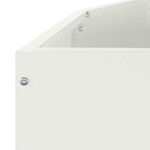 Casa si Gradina - Gradinarit si plante - Plante si ghivece - Ghivece si suporturi - Jardiniera Alb 120 x 60 x 50 cm Otel - Infinity.ro