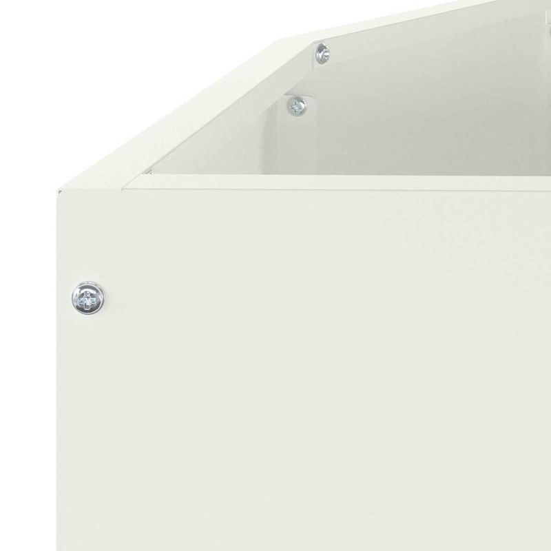 Casa si Gradina - Gradinarit si plante - Plante si ghivece - Ghivece si suporturi - Jardiniera Alb 120 x 60 x 50 cm Otel - Infinity.ro