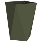 Casa si Gradina - Gradinarit si plante - Plante si ghivece - Ghivece si suporturi - Jardiniera 2 pcs Verde masliniu 50 x 50 x 75 cm Otel - Infinity.ro