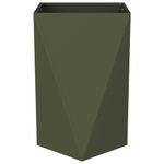 Casa si Gradina - Gradinarit si plante - Plante si ghivece - Ghivece si suporturi - Jardiniera 2 pcs Verde masliniu 50 x 50 x 75 cm Otel - Infinity.ro