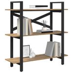 Casa si Gradina - Mobilier - Biblioteci si rafturi - Biblioteci - Raft pentru carti Stejar Artizanal 100 x 33,5 x 102 cm - Infinity.ro