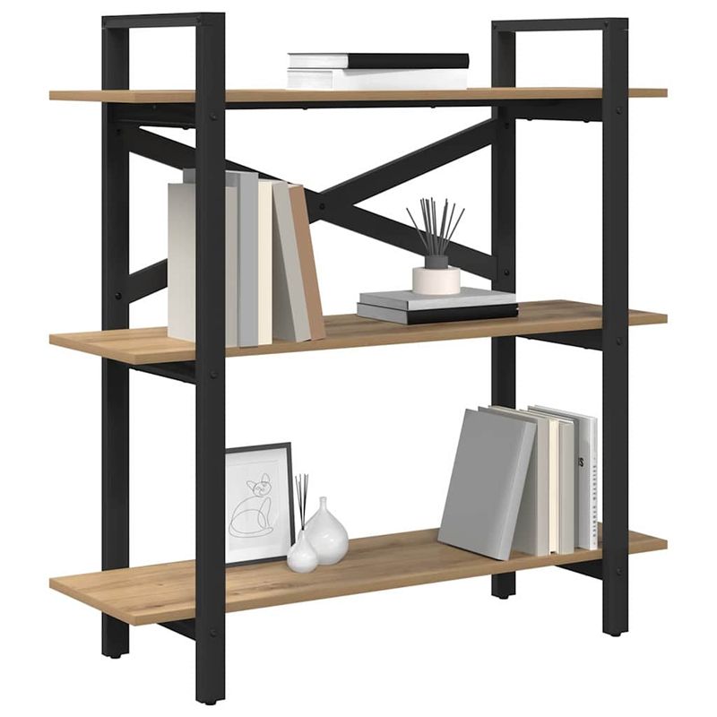 Casa si Gradina - Mobilier - Biblioteci si rafturi - Biblioteci - Raft pentru carti Stejar Artizanal 100 x 33,5 x 102 cm - Infinity.ro