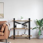 Casa si Gradina - Mobilier - Biblioteci si rafturi - Biblioteci - Raft pentru carti Stejar Artizanal 100 x 33,5 x 102 cm - Infinity.ro