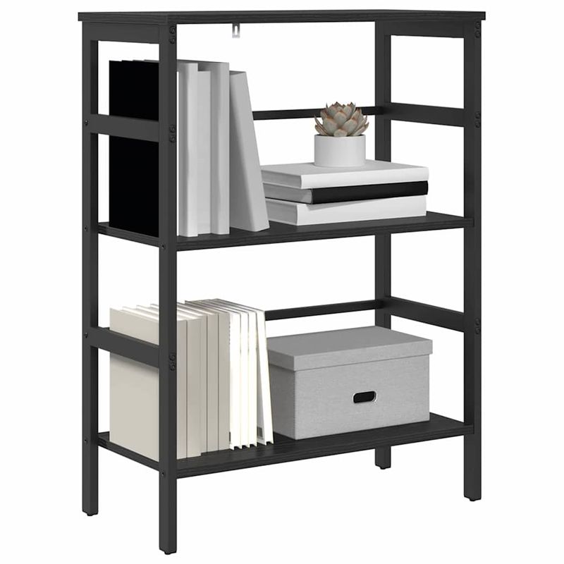 Casa si Gradina - Mobilier - Biblioteci si rafturi - Biblioteci - Raft pentru carti Stejar Negru 60 x 29,5 x 81 cm Lemn compozit - Infinity.ro