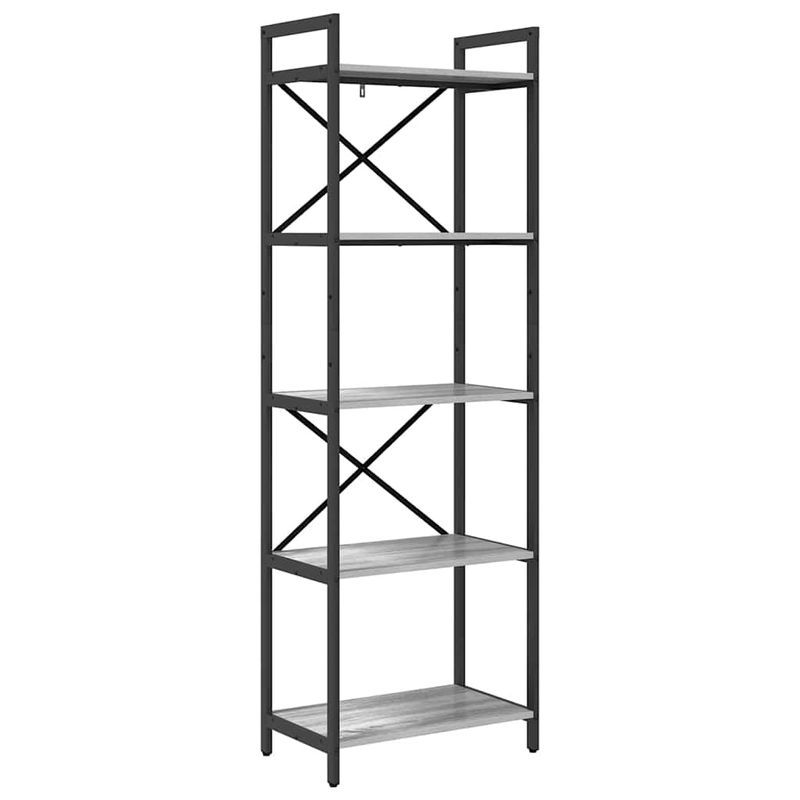 Casa si Gradina - Mobilier - Biblioteci si rafturi - Biblioteci - Raft pentru carti Gri Sonoma 56 x 34 x 171 cm Lemn compozit - Infinity.ro