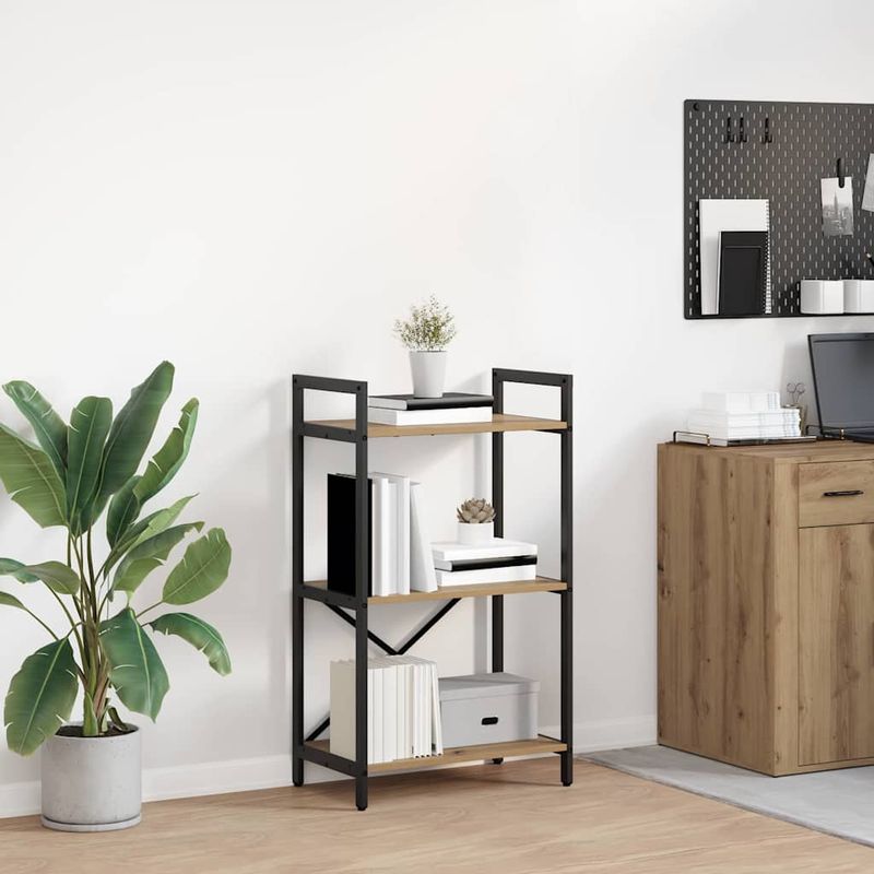 Casa si Gradina - Mobilier - Biblioteci si rafturi - Biblioteci - Raft pentru carti Stejar Artizanal 56 x 34 x 96 cm - Infinity.ro