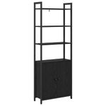 Casa si Gradina - Mobilier - Biblioteci si rafturi - Biblioteci - Dulap pentru carti Stejar Negru 60 x 24 x 161 cm Lemn compozit - Infinity.ro