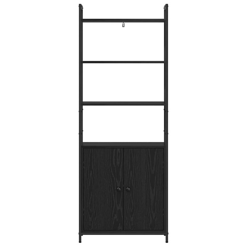 Casa si Gradina - Mobilier - Biblioteci si rafturi - Biblioteci - Dulap pentru carti Stejar Negru 60 x 24 x 161 cm Lemn compozit - Infinity.ro
