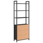 Casa si Gradina - Mobilier - Biblioteci si rafturi - Biblioteci - Dulap pentru carti Stejar Negru 60 x 24 x 161 cm Lemn compozit - Infinity.ro