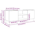 Casa si Gradina - Mobilier - Dulapuri si sifoniere - Dulapuri - Dulap pentru discuri de vinil Stejar Artizanal 121 x 38 x 48 cm - Infinity.ro