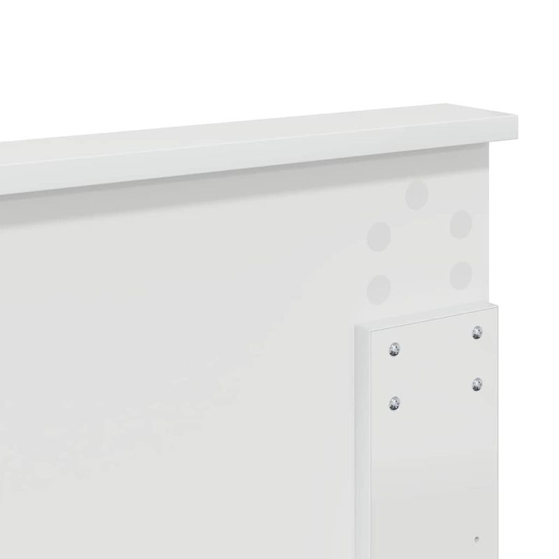 Casa si Gradina - Mobilier - Paturi si accesorii - Accesorii paturi - Tablie de depozitare cu raft Stejar sonoma 140 cm Lemn compozit - Infinity.ro