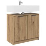 Casa si Gradina - Mobilier - Mobilier baie - Corpuri baie - Dulap de Baie cu usa Stejar Artizanal 64,5 x 33,5 x 59 cm - Infinity.ro