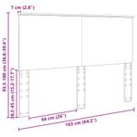 Casa si Gradina - Mobilier - Paturi si accesorii - Accesorii paturi - Tablie de depozitare cu raft sonoma gri 120 cm Lemn compozit - Infinity.ro