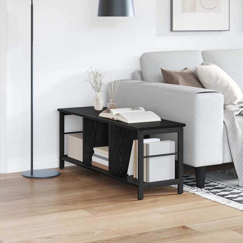 Casa si Gradina - Mobilier - Biblioteci si rafturi - Biblioteci - Raft pentru carti Stejar Negru 102 x 32 x 40,5 cm Lemn compozit - Infinity.ro