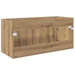 Casa si Gradina - Mobilier - Mobilier baie - Comode baie - Comoda de chiuveta Pe perete Stejar Artizanal 38,5 x 100 x 46 cm - Infinity.ro