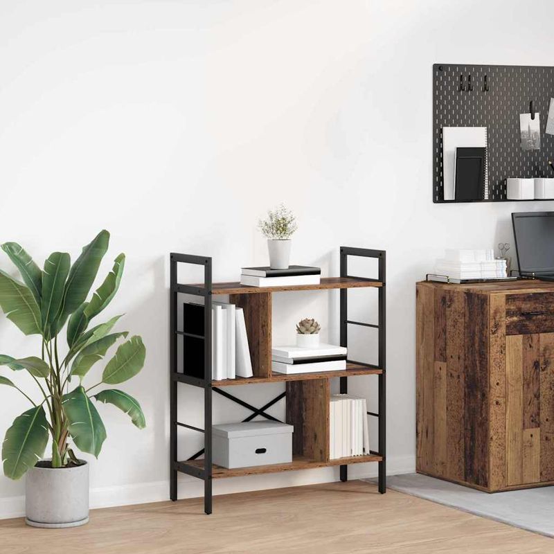 Casa si Gradina - Mobilier - Biblioteci si rafturi - Biblioteci - Raft pentru carti Lemn Vechi 75 x 30 x 91 cm Lemn compozit - Infinity.ro