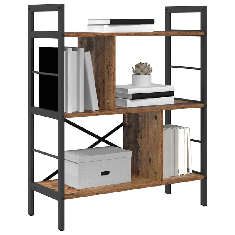 Casa si Gradina - Mobilier - Biblioteci si rafturi - Biblioteci - Raft pentru carti Lemn Vechi 75 x 30 x 91 cm Lemn compozit - Infinity.ro