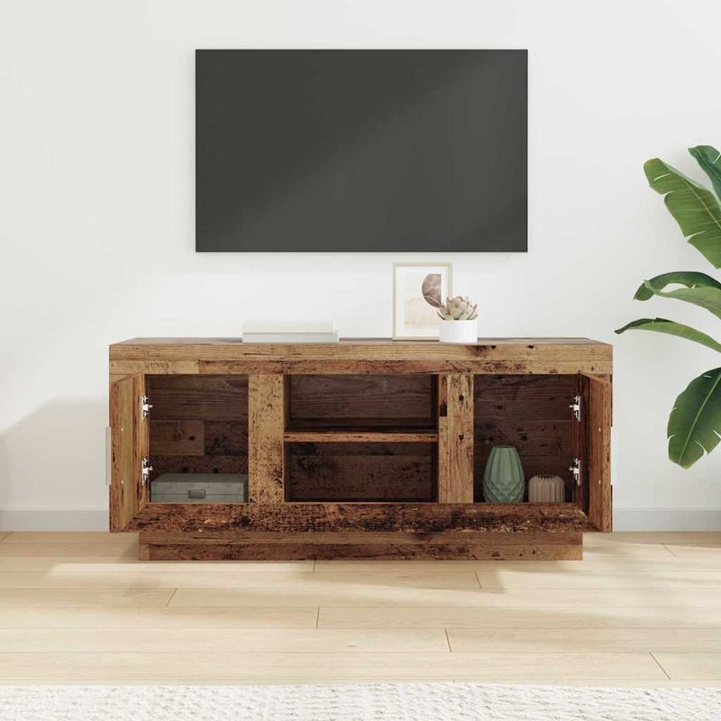 Casa si Gradina - Mobilier - Comode si corpuri - Comode - Cabinet TV Lemn Vechi 102 x 35 x 45 cm Lemn compozit - Infinity.ro