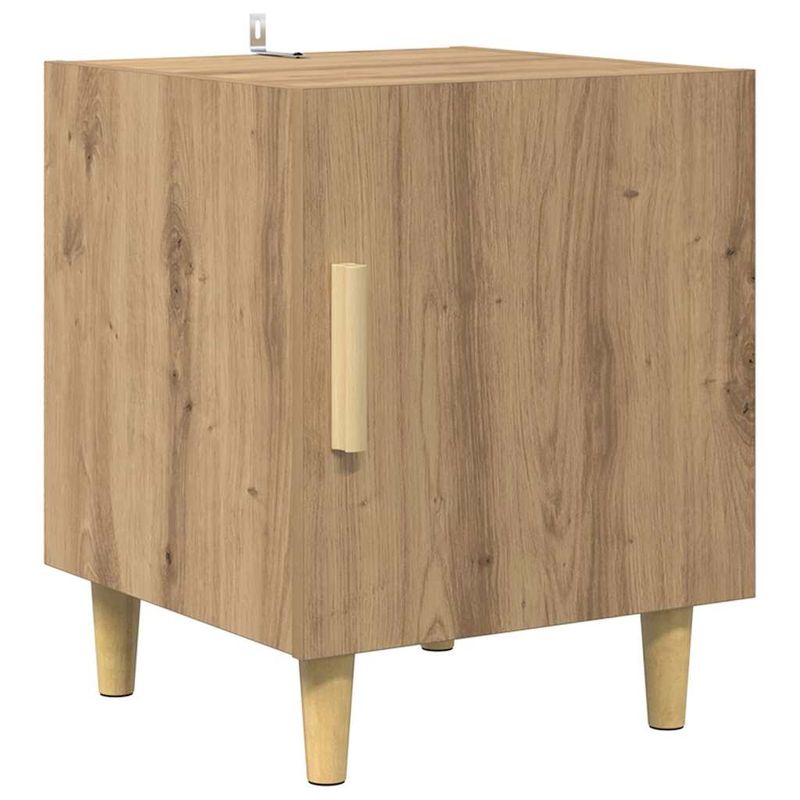 Casa si Gradina - Mobilier - Comode si corpuri - Noptiere - Noptiera Stejar Artizanal 40 x 40 x 50 cm Lemn compozit - Infinity.ro