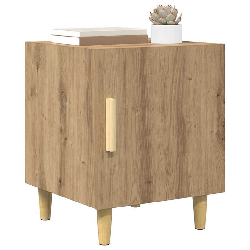 Casa si Gradina - Mobilier - Comode si corpuri - Noptiere - Noptiera Stejar Artizanal 40 x 40 x 50 cm Lemn compozit - Infinity.ro