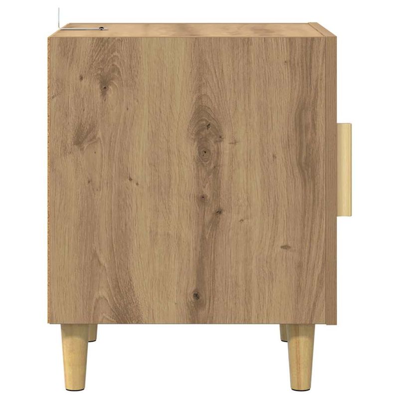 Casa si Gradina - Mobilier - Comode si corpuri - Noptiere - Noptiera Stejar Artizanal 40 x 40 x 50 cm Lemn compozit - Infinity.ro