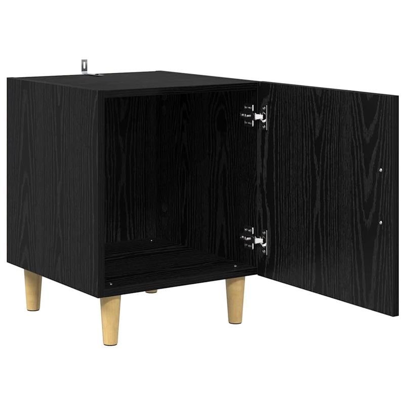 Casa si Gradina - Mobilier - Comode si corpuri - Noptiere - Noptiera Pe perete 2 pcs Stejar Negru 40 x 40 x 50 cm - Infinity.ro
