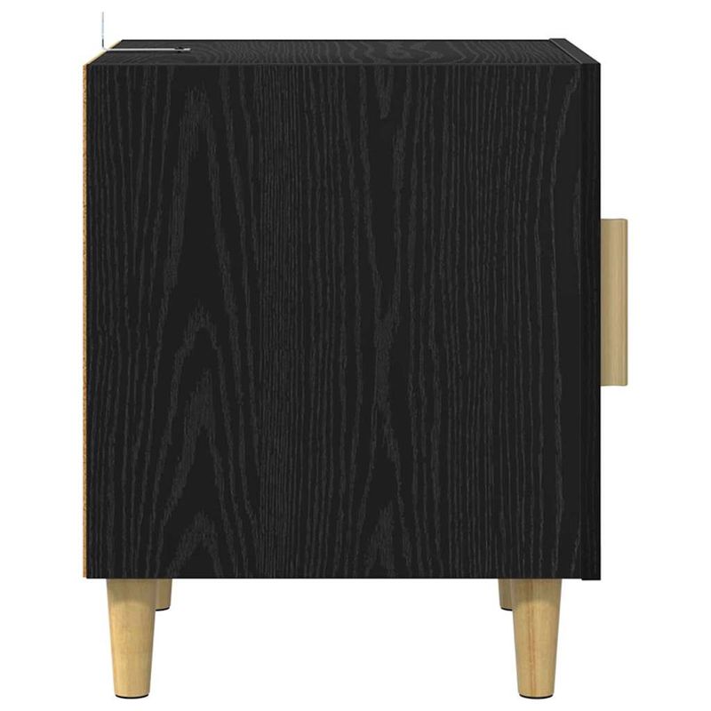 Casa si Gradina - Mobilier - Comode si corpuri - Noptiere - Noptiera Pe perete 2 pcs Stejar Negru 40 x 40 x 50 cm - Infinity.ro