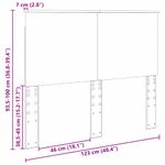 Casa si Gradina - Mobilier - Paturi si accesorii - Accesorii paturi - Tablie de pat cu aripioare alb 183x23x78/88 cm piele ecologica - Infinity.ro