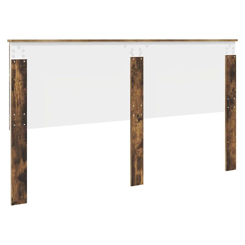 Casa si Gradina - Mobilier - Paturi si accesorii - Accesorii paturi - Tablie de pat cu aripioare, gri taupe, 163x16x118/128cm, textil - Infinity.ro