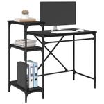 Casa si Gradina - Mobilier - Mese si birouri - Birouri - Birou Stejar Negru 105 x 50 x 90 cm Lemn compozit - Infinity.ro