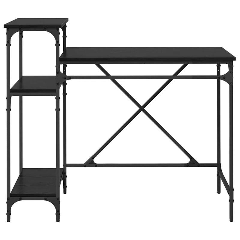 Casa si Gradina - Mobilier - Mese si birouri - Birouri - Birou Stejar Negru 105 x 50 x 90 cm Lemn compozit - Infinity.ro