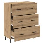 Casa si Gradina - Mobilier - Comode si corpuri - Comode - Bufet cu sertar Stejar Artizanal 69,5 x 34 x 90 cm - Infinity.ro