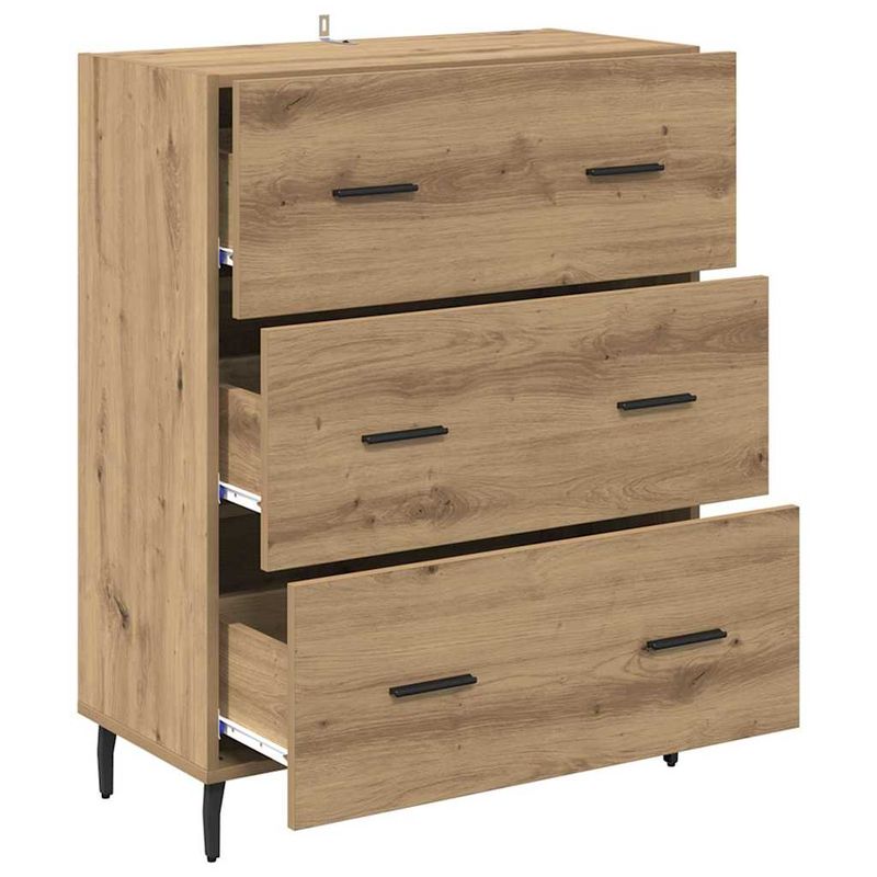 Casa si Gradina - Mobilier - Comode si corpuri - Comode - Bufet cu sertar Stejar Artizanal 69,5 x 34 x 90 cm - Infinity.ro