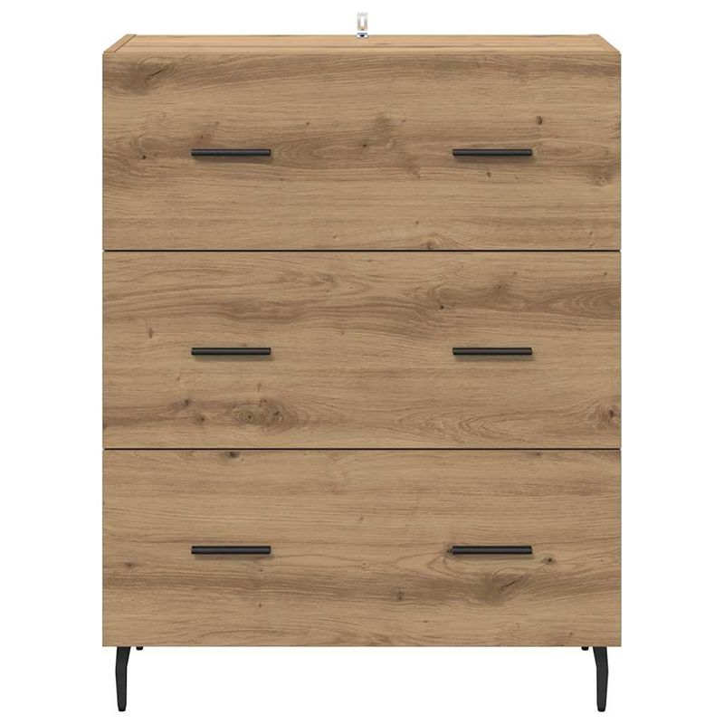 Casa si Gradina - Mobilier - Comode si corpuri - Comode - Bufet cu sertar Stejar Artizanal 69,5 x 34 x 90 cm - Infinity.ro