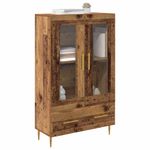Casa si Gradina - Mobilier - Comode si corpuri - Corpuri bucatarie - Bufet Lemn Vechi 69,5 x 31 x 115 cm Lemn Stratificat si Sticla - Infinity.ro