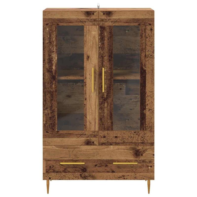 Casa si Gradina - Mobilier - Comode si corpuri - Corpuri bucatarie - Bufet Lemn Vechi 69,5 x 31 x 115 cm Lemn Stratificat si Sticla - Infinity.ro