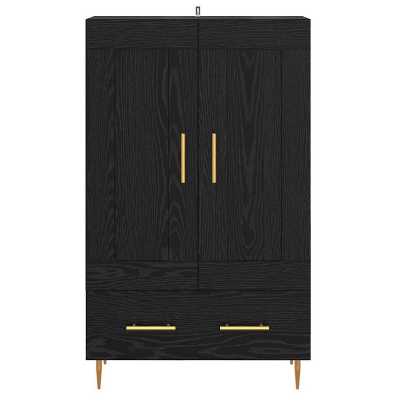 Casa si Gradina - Mobilier - Comode si corpuri - Comode - Bufet cu sertar Stejar Negru 69,5 x 31 x 115 cm Lemn compozit - Infinity.ro