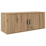 Casa si Gradina - Mobilier - Comode si corpuri - Comode - Dulap TV montat pe perete Stejar Artizanal 100 x 34,5 x 40 cm - Infinity.ro