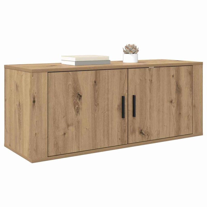 Casa si Gradina - Mobilier - Comode si corpuri - Comode - Dulap TV montat pe perete Stejar Artizanal 100 x 34,5 x 40 cm - Infinity.ro
