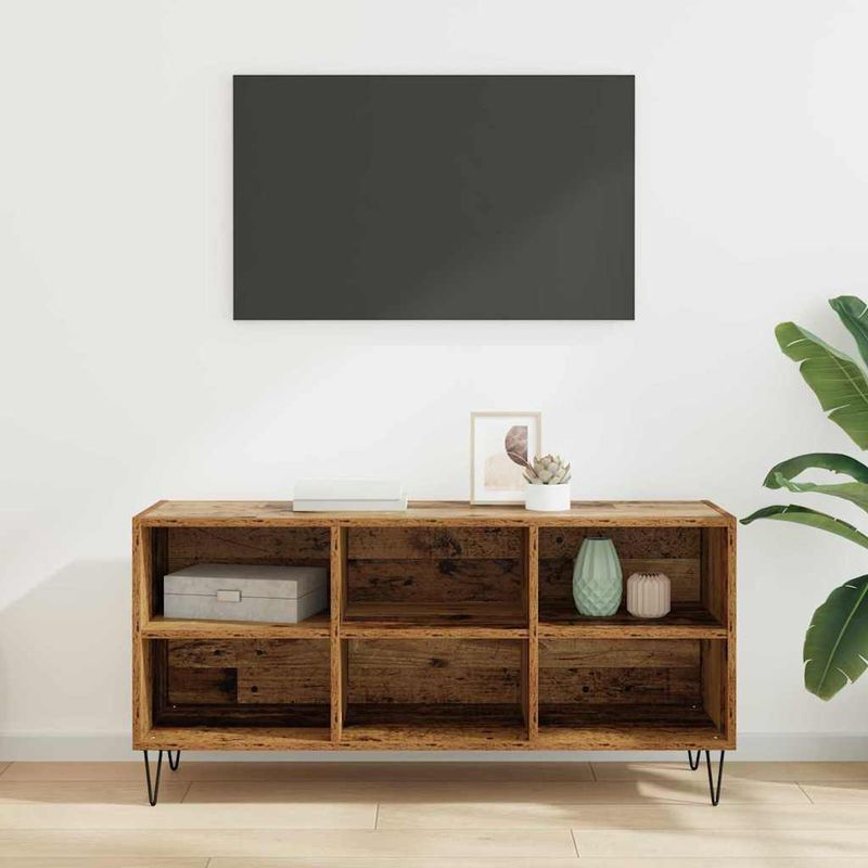 Casa si Gradina - Mobilier - Comode si corpuri - Comode - Cabinet TV Lemn Vechi 103,5 x 30 x 50 cm Lemn compozit - Infinity.ro